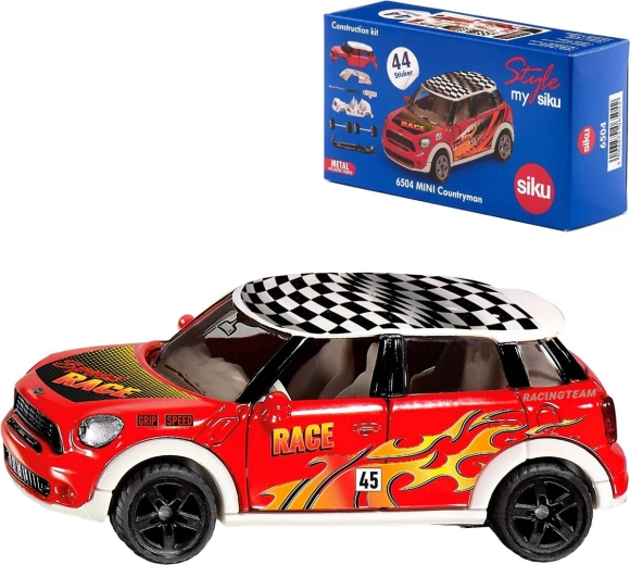 SIKU Mini Countryman Race modellino da costruire rosso