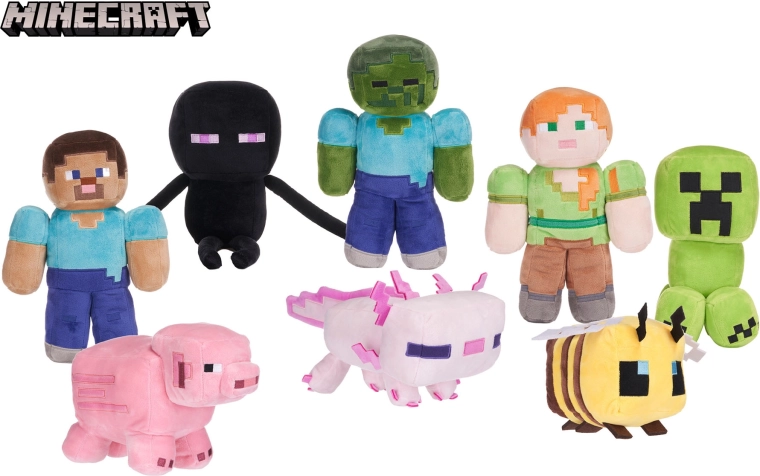 Personaggi peluche MINECRAFT – morbidi giocattoli per bambini e collezionisti