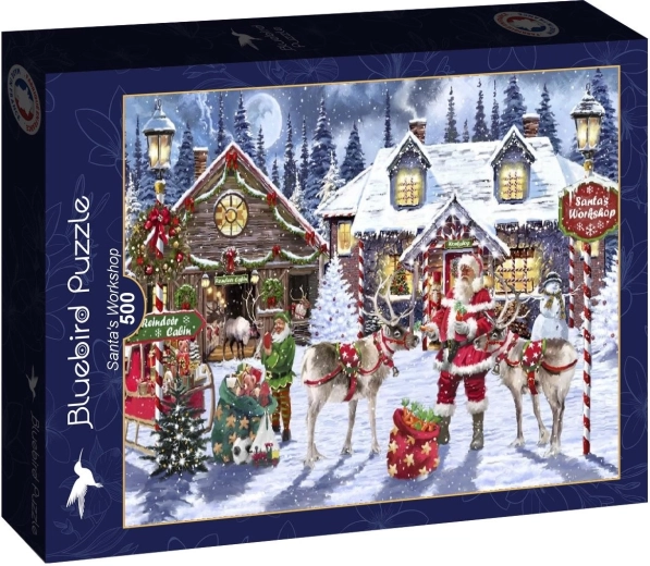 Puzzle Bluebird Officina di Babbo Natale 500 pezzi