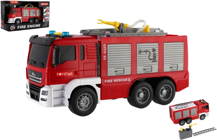 Camion dei pompieri 25 cm con luci e suoni