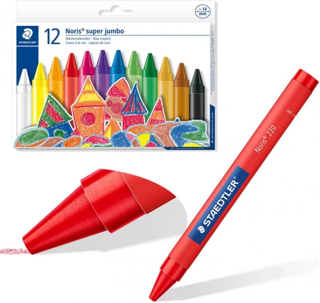 Pastelli a cera Staedtler Noris Jumbo 12 colori