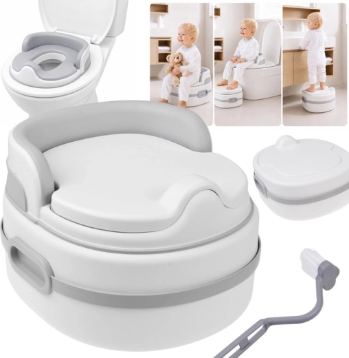 Vasino per bambini 3 in 1 (vasino, scalino e riduttore per WC con poggiapiedi)