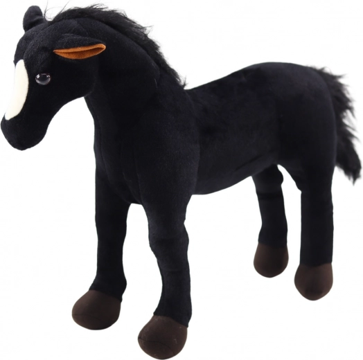 Cavallo di peluche nero 40 × 37 cm