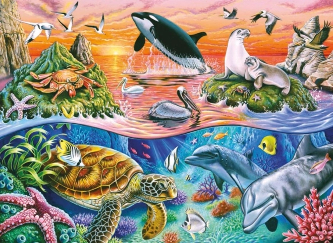 Puzzle Oceano Splendido XXL di Ravensburger 100 pezzi