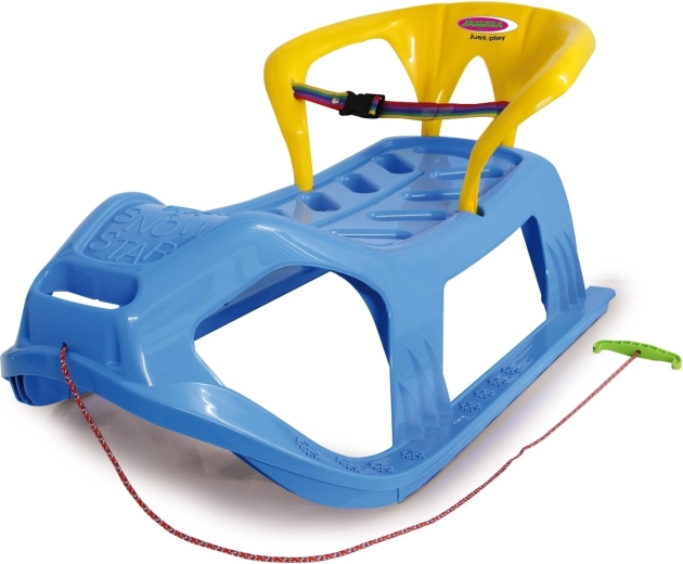 Boby per bambini Snow Play Snow-star 90 cm blu con schienale
