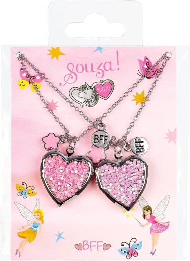 Souza! Set regalo di collane BFF Heart2 con cuoricino - 2 pezzi