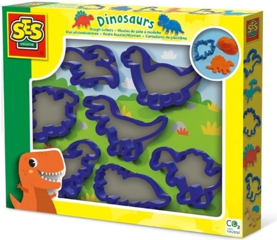 Stampini SES per pasta e plastilina – dinosauri
