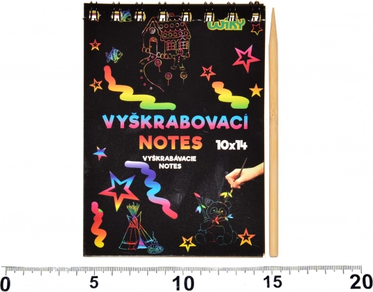 Blocco da grattare con sfondo colorato