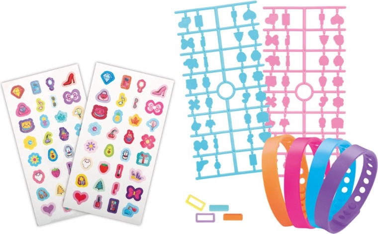 Set creativo per realizzare braccialetti (4 pz)