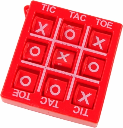 Gioco da viaggio Tris 4,5 cm – rosso