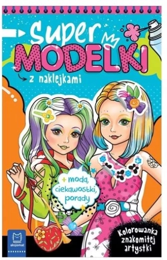 Album da colorare Supermodelle con adesivi scintillanti
