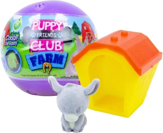 Puppy Club Farm Animals statuetta di animale da fattoria in capsula 50 mm