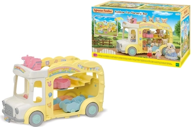 Autobus arcobaleno per l'asilo Sylvanian Families