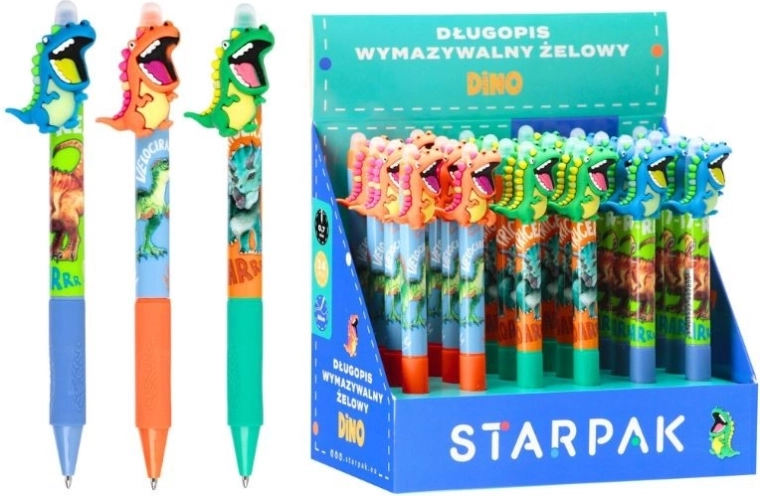 Penna gel cancellabile Dino - 1 pezzo