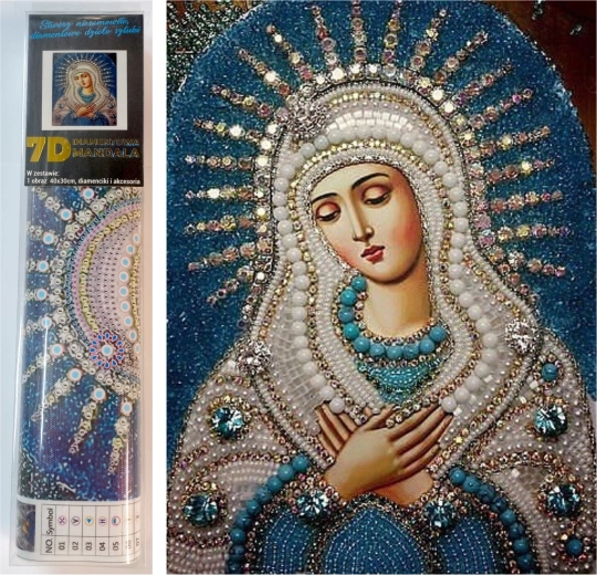 NORIMPEX Pittura diamantata 7D Madonna 30x40 cm