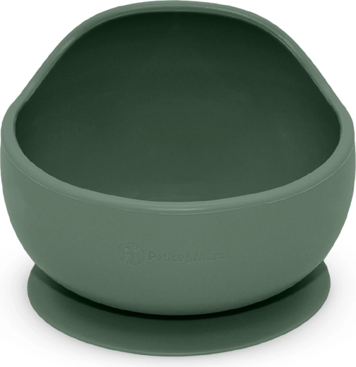 Ciotola in silicone con ventosa PETITE&MARS Take&Match Misty Green 360 ml