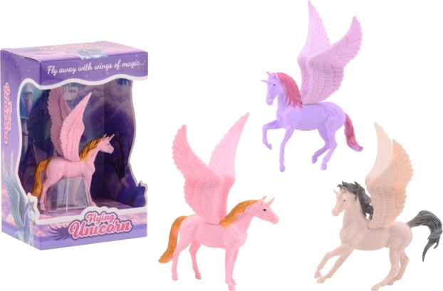 Figurina unicorno con ali