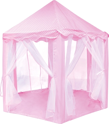 Tenda per bambini rosa a forma di castello per principesse