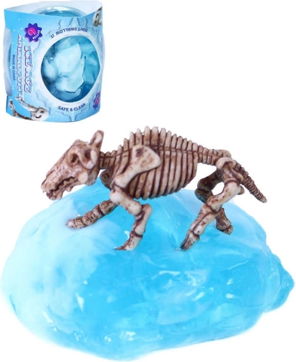 Ghiacciaio di slime preistorico con scheletro di dinosauro in scatola - 1 pezzo