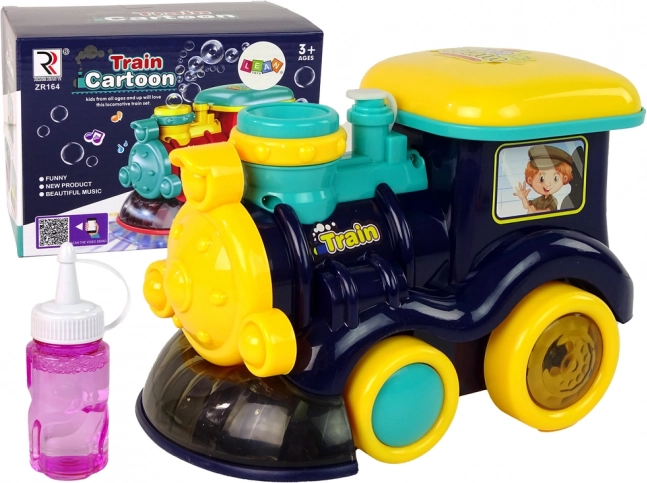 Locomotiva a bolle con luci e suoni – blu