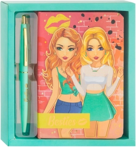 Taccuino Besties 15 × 10 cm con penna, 90 fogli