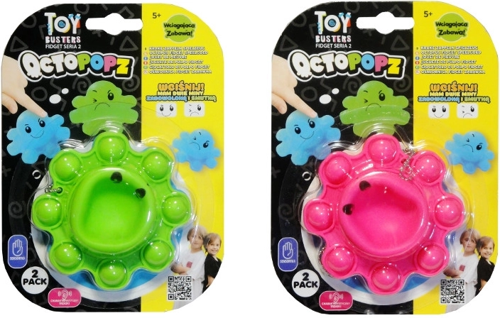 Polpo fidget – giocattolo antistress ribaltabile (2 pz)