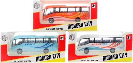 Autobus in metallo con movimento a retrocarica