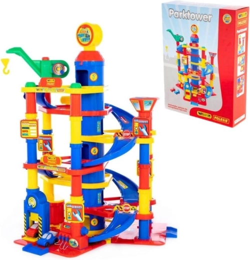 Garage di parcheggio Park Tower con 7 piani e macchinine
