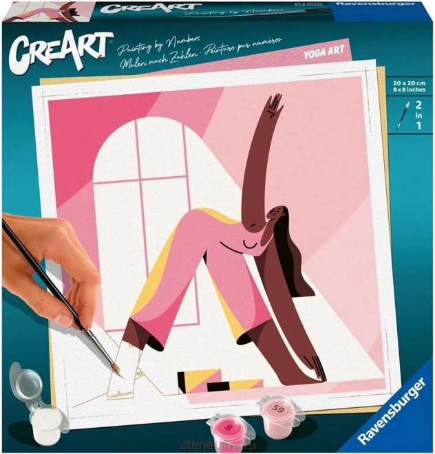 Creart yoga dipingere con i numeri
