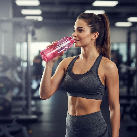 Borraccia sportiva in plastica Training Time 550 ml - 1 pezzo