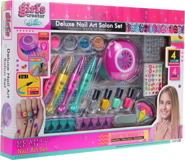Manicure per ragazze 6+ Salone di bellezza 20 pezzi smalti e penne per unghie