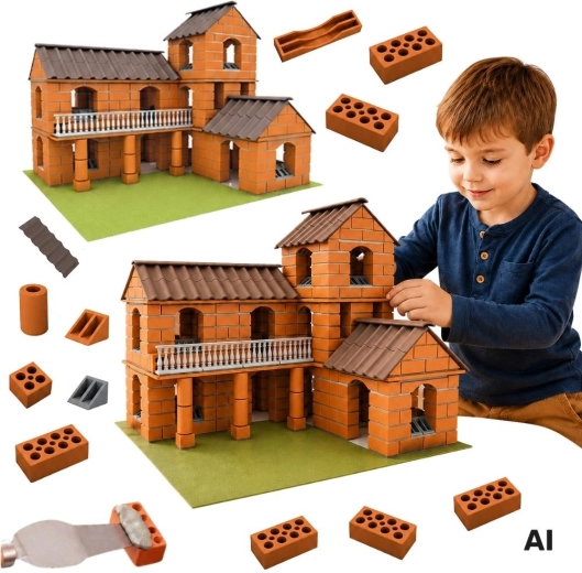 WOOPIE set di costruzione villa 461 pezzi - 1 pezzo