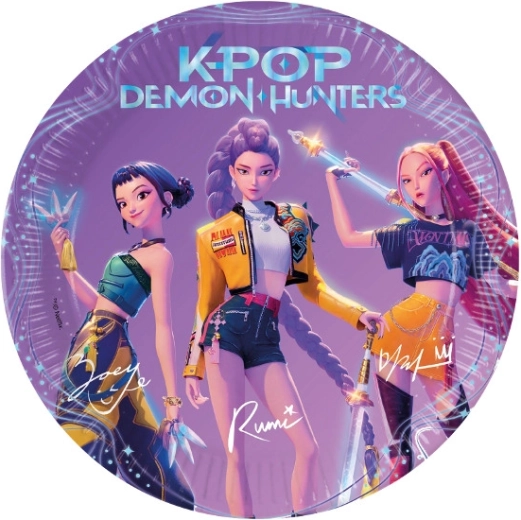 Piatti di carta Demon hunters K-POP 23 cm (8 pz)