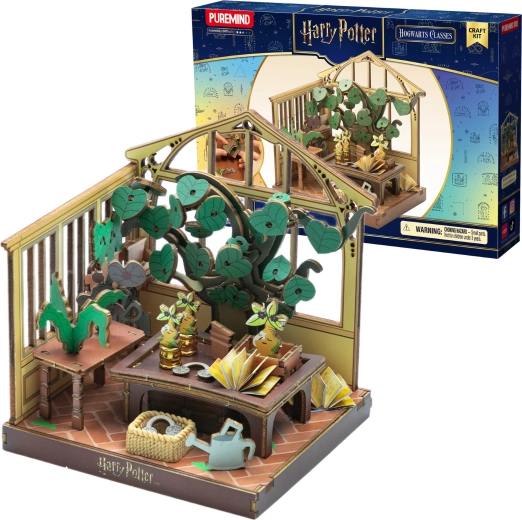 Puremind Harry Potter puzzle 3D in legno da assemblare – serra, lezione di erbologia