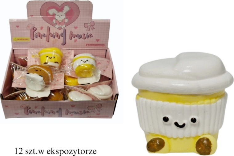 Giocattolo antistress da spremere a forma di cupcake - 1 pezzo