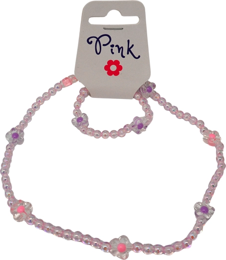 Set creativo collana e bracciale – perline effetto perla per bambini