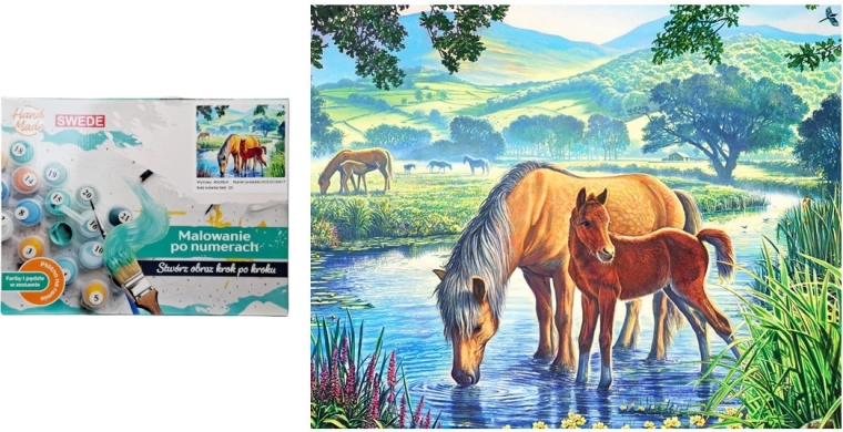 Pittura con i numeri – cavalli