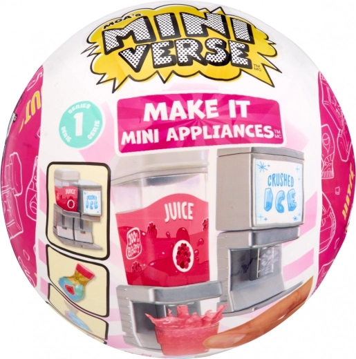 MGA’s Miniverse Make It Mini Appliances – mini dosatore di bevande e ghiaccio (blind box) - 1 pezzo