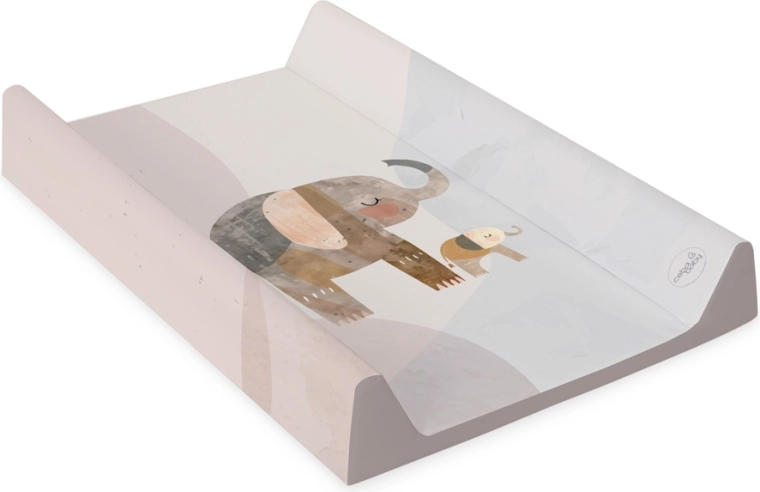 Ceba baby fasciatoio morbido con bordi rialzati Basic Elephant Family 50 × 70 cm