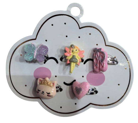 PINK set di anelli fata e animaletti, 5 pz