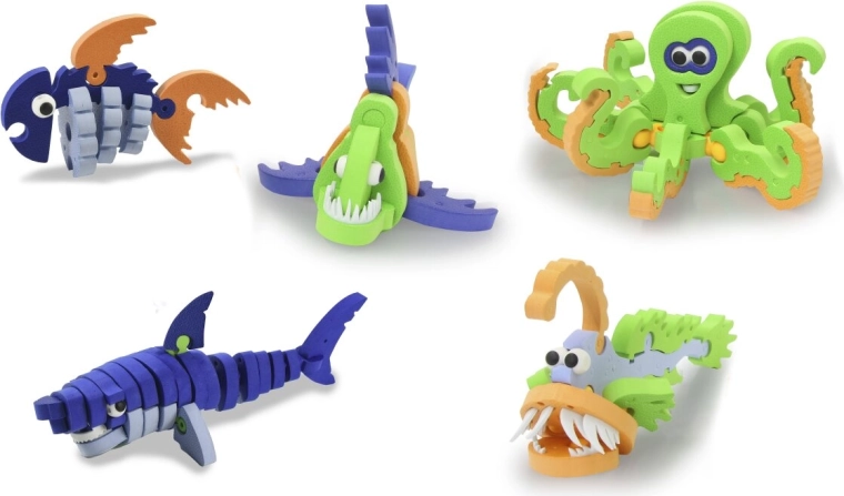 Jamara puzzle 3D morbido ad incastro Sea World (mondo marino) - 1 pezzo