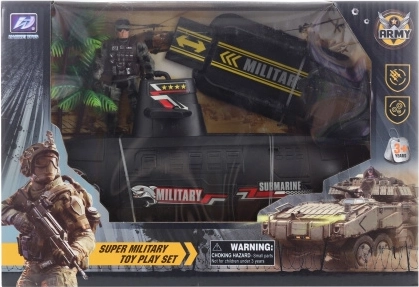 Set militare con sottomarino