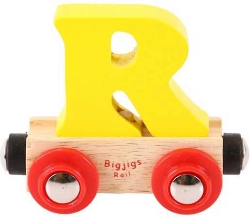 Bigjigs Rail vagone di legno per trenino lettera R