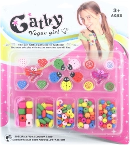 Perline in legno per bambini per creare braccialetti