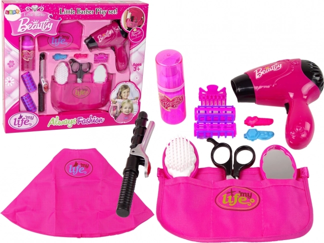 Set da parrucchiera Phon e Arricciacapelli rosa