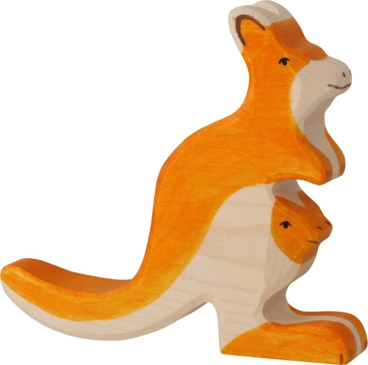 Holztiger canguro con cucciolo - 1 pezzo