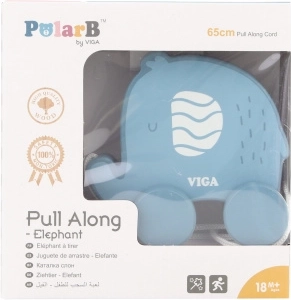 Trattore di legno a traino elefante