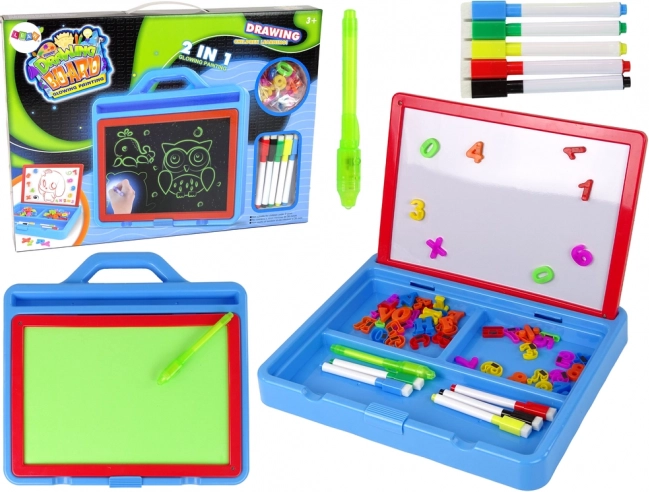 Lavagna luminosa magnetica 2-in-1 per bambini