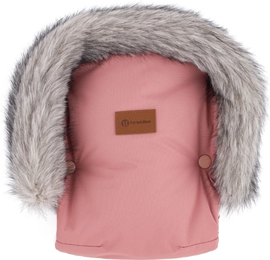 Petite&Mars muff per passeggino Furry old rose