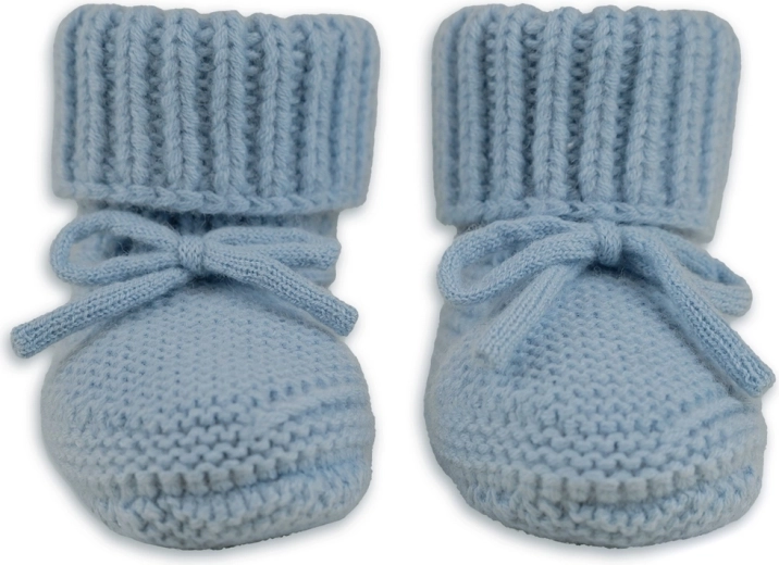Scarpine in merino Lodger blue fogg 6–12 mesi